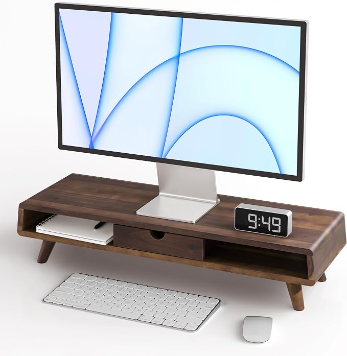 TINAMO Acacia Wood Monitor Stand by TINAMO