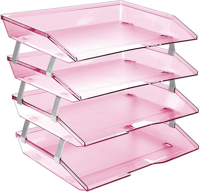 Acrimet Facility 4 Tier Letter Tray, Side Load, Letter Size/A4, Desktop File by Organizingyourlife