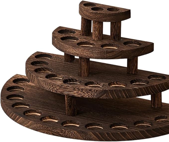 Essential Oil Storage Rack for 29 Bottles 4 Tier Wood Essential Oil Bottle - Image 3