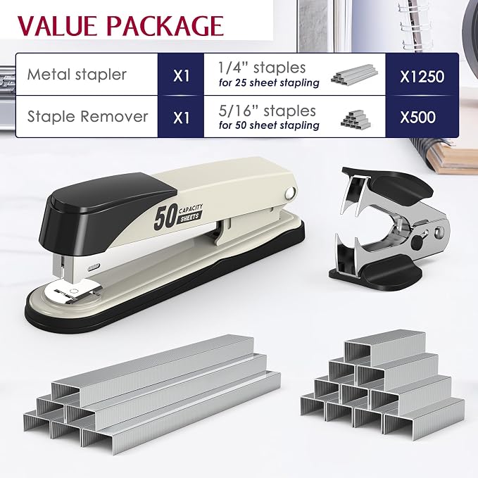 Metal Stapler Heavy Duty 50 Sheet Capacity - Image 2