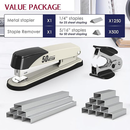 Metal Stapler Heavy Duty 50 Sheet Capacity - Image 2