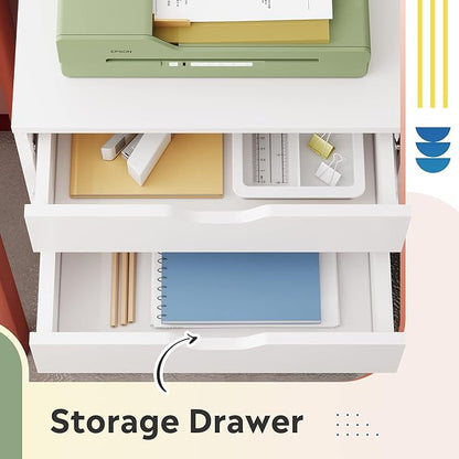 DEVAISE 5-Drawer Filing Cabinet Under Desk, Storage file Cabinet, Craft Storage - Image 4