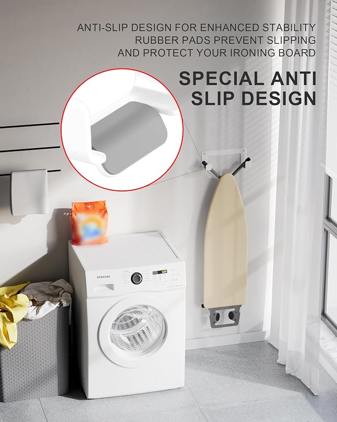 Extra Large Ironing Board Hanger Wall Mount Stainless Steel, Y T Leg Ironing - Image 5