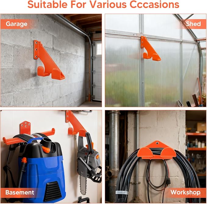 3 Pack Heavy Duty Garage Storage Hooks - Image 8