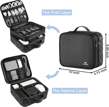 MATEIN Cable Organizer Bag, Travel Electronic Storage Cord Organizer Box | Tech - Image 2
