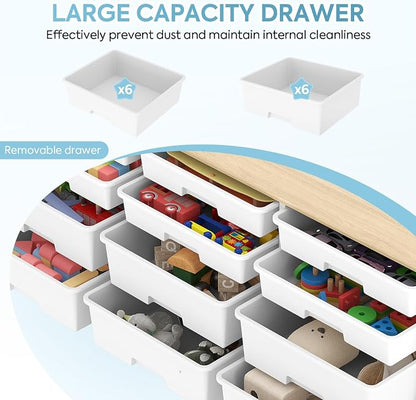 TOOLF 12 Drawers Storage Cabinet - Image 5