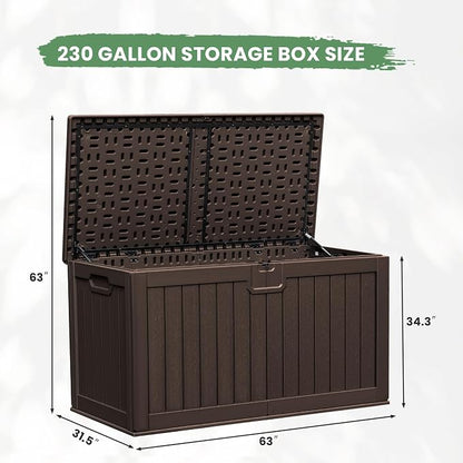 Greesum 230 Gallon HDPE Outdoor Storage Box - Image 7