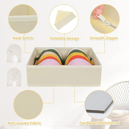 DIMJ Drawer Organizer Clothes, 24 Pack Dresser Organizer, Foldable Closet - Image 2