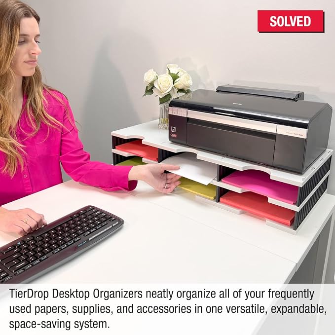 Ultimate Office TierDrop Desktop Organizer Document, and Classroom Sorter - Image 3