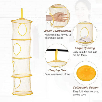 uxcell 2Pcs Mesh Hanging Storage Basket - Image 3