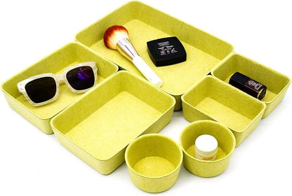 Welaxy Drawer organizers tray Felt storage bins office Desk dividers Morandi - Image 6