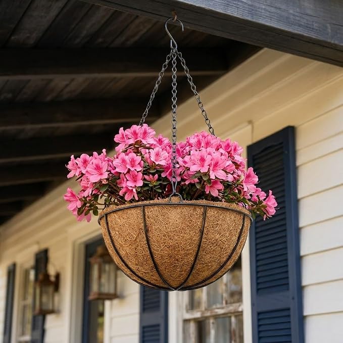 10 Inch Metal Hanging Basket - Image 5