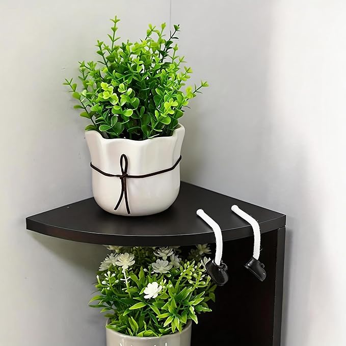 No-Drill Corner Shelf Wall Mount, 7-Tier Floating Corner Bookshelf - Image 6