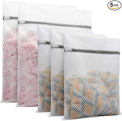 Muchfun 5Pcs Durable Honeycomb Mesh Laundry Bags by Muchfun