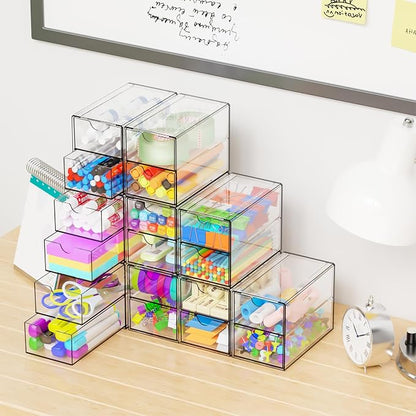 Yieach 9 Pack Small Acrylic Drawers - Image 7