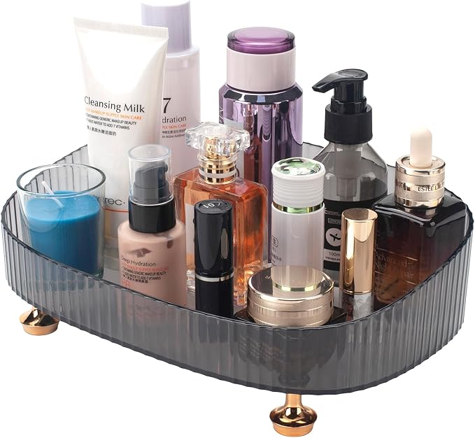 CESTATIVO Makeup Perfume Organizer, Bathroom Vanity Tray, Decorative Dresser by CESTATIVO