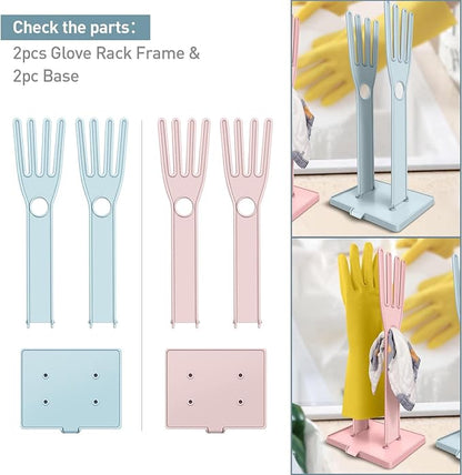 2 Piecesg Kitchen Glove Holder，Glove Dryer，dishwashing Gloves Holder，Plastic - Image 6