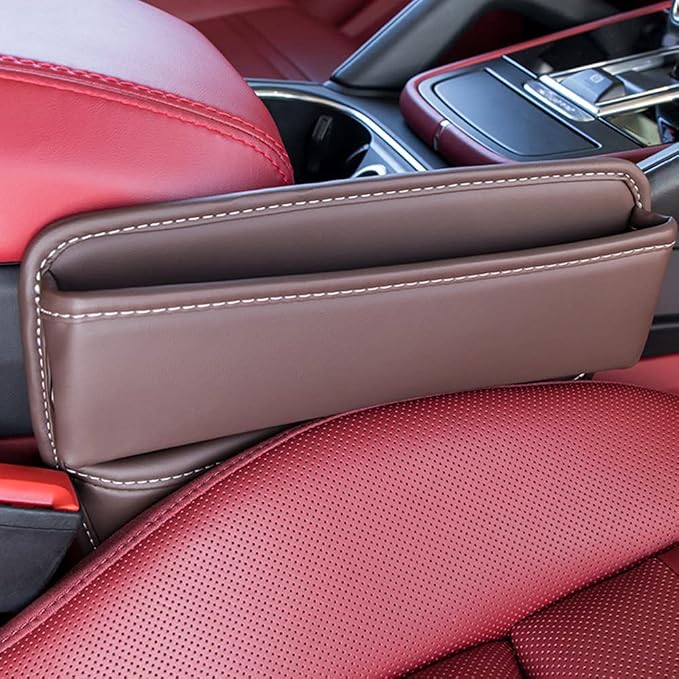 Riloer Car Organizers for Gap Leather Waterproof Car Seat Gap Fillers for Cars - Image 5