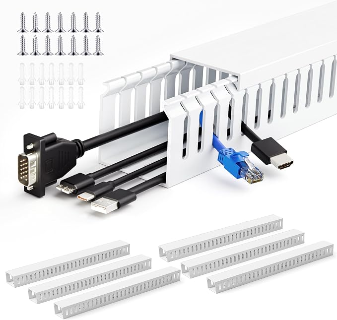 ZhiYo 99in Professional Server Rack Cable Management Raceway, H2 x W2in Cable - Image 8