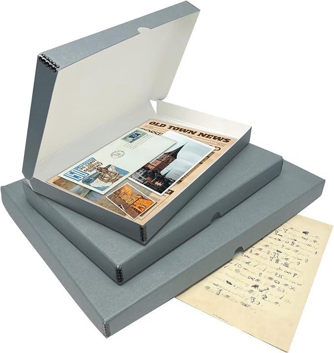 Lineco Clamshell Archival Storage Box, 11.5x17.5x1.75 Inch, Organize and Store - Image 5