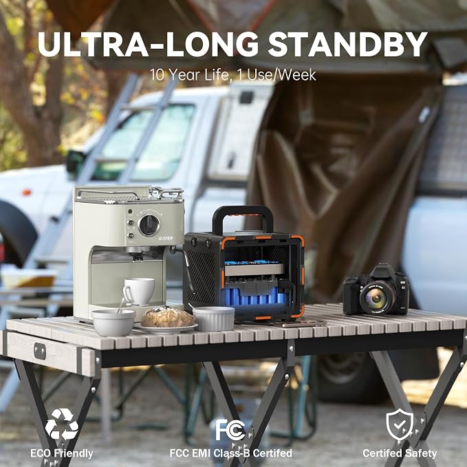 300W Portable Power Station, Solar Generator 259Wh, 000mAh LiFePO4 Battery - Image 6