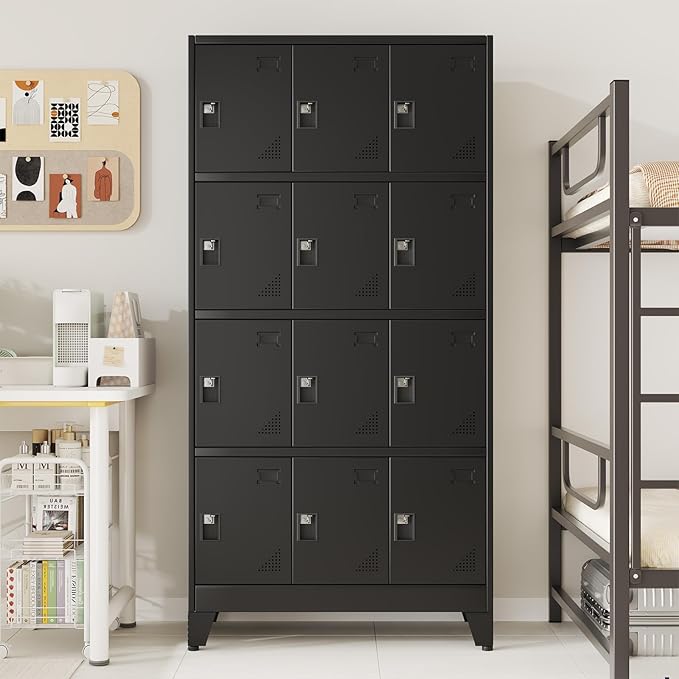 Metal Lockers for Employees-12 Doors Storage Locker - Image 2