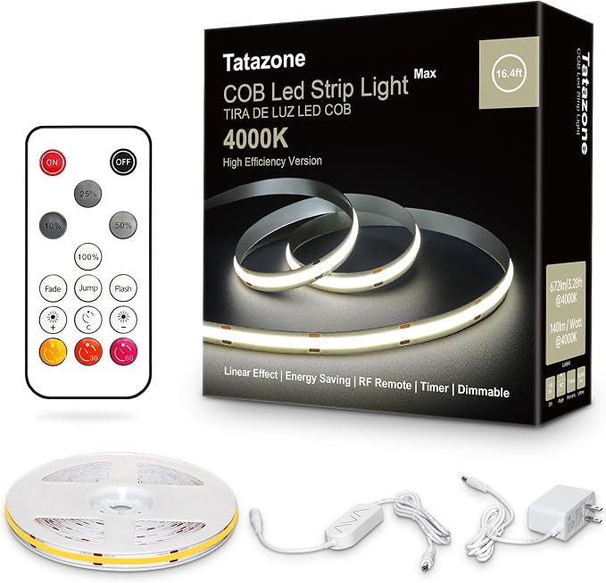 White COB Led Strip Lights Max by Tatazone