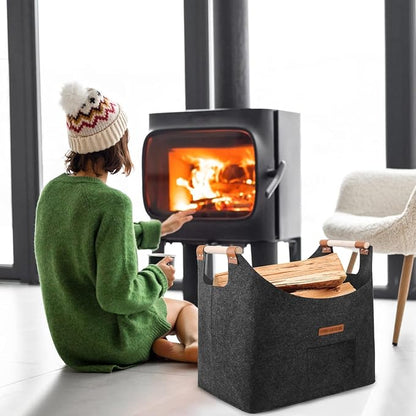XL 4MM Felt Firewood Carrier | Log Carrier - Image 5