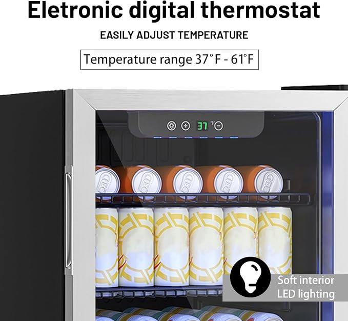 Compact 126 Can/3.2 Cu.Ft Mini Fridge - Image 4