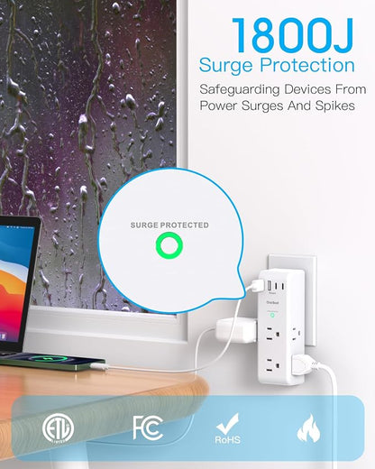 Surge Protector Outlet Extender - - Image 5