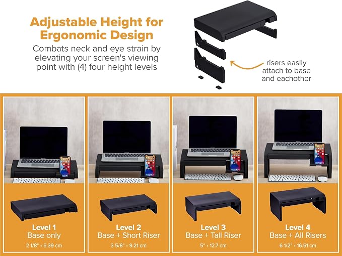 Bostitch Konnect Adjustable Monitor Riser - Image 2
