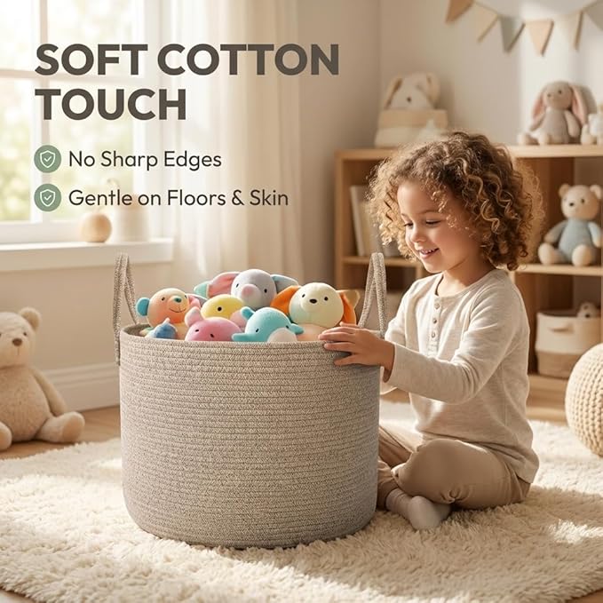 JMvicyroam 65L Extra Large Blanket Basket - Image 4