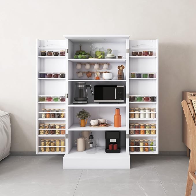 kepptory 47” Pantry Cabinet, Kitchen Pantry Storage Cabinet - Image 7