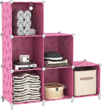 UNKU Cube Storage Organizer, 6 Cube Closet Organizer Storage Shelves, DIY - Image 8