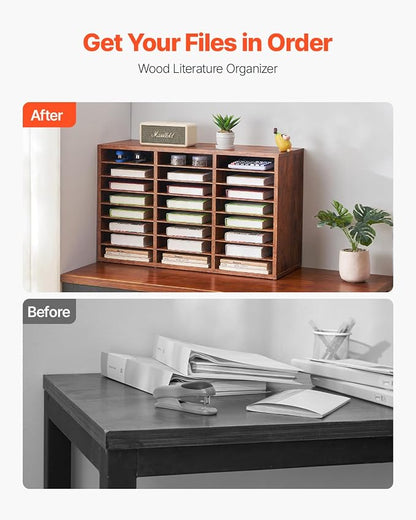 VEVOR Literature Organizer, 24 Compartments Office Mailbox - Image 4