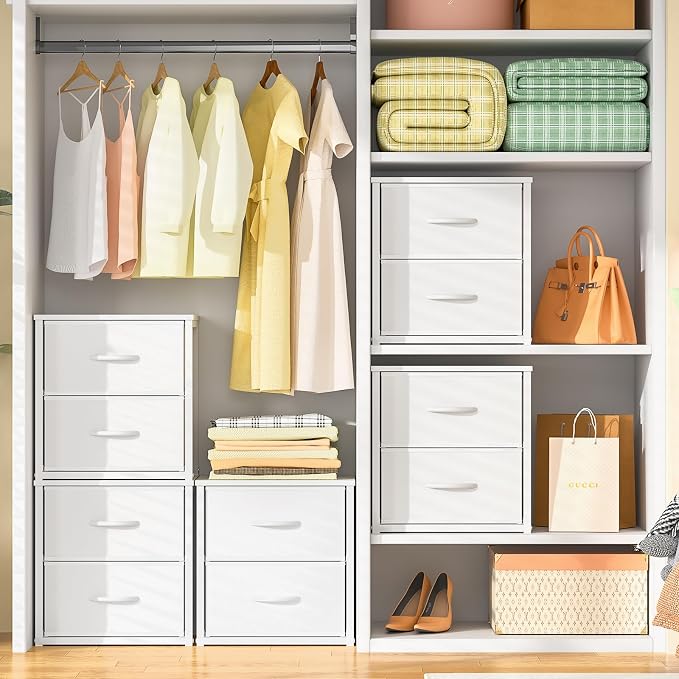 DAOUTIME Stackable Storage Drawers, Closet Storage Drawers - Image 2