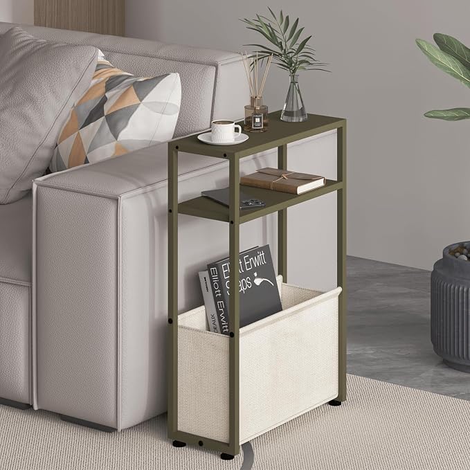 Narrow Side Table, Slim End Tables - Image 3