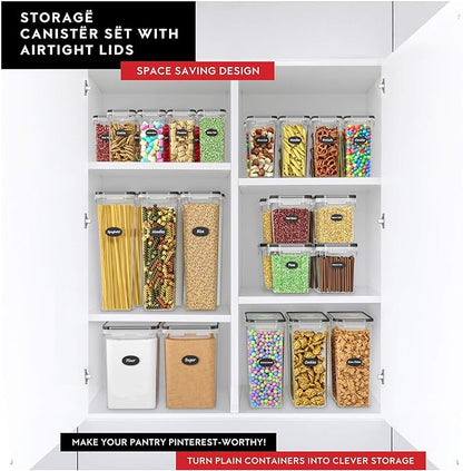 Cereal Containers Storage 2 Pack 135 fl. oz Cereal Dispenser Countertop - Image 4