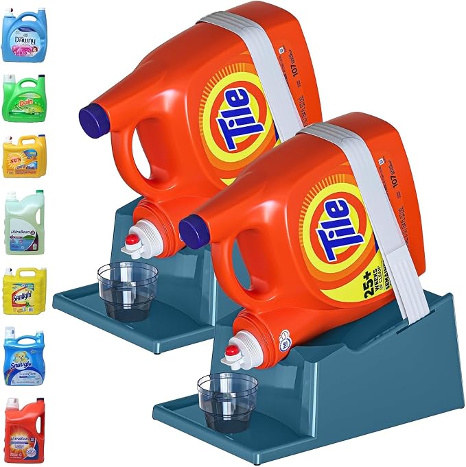 TidyFriend 2 Pack Liquid Laundry Detergent Holder Stand by Skywin
