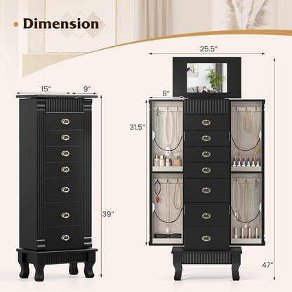 Giantex Standing Jewelry Cabinet - Image 3