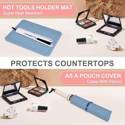 Oversize Silicone Heat Resistant Mat, Portable Travel Mat Cover - Image 6