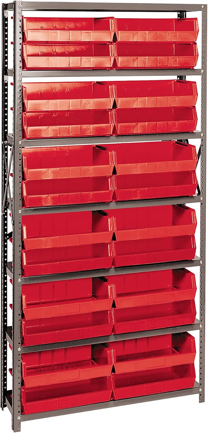 Quantum Storage Systems QSBU-245RD Solid Heavy Duty 7 Shelves 24 Ultra Stack & by QuantumStorageSystems
