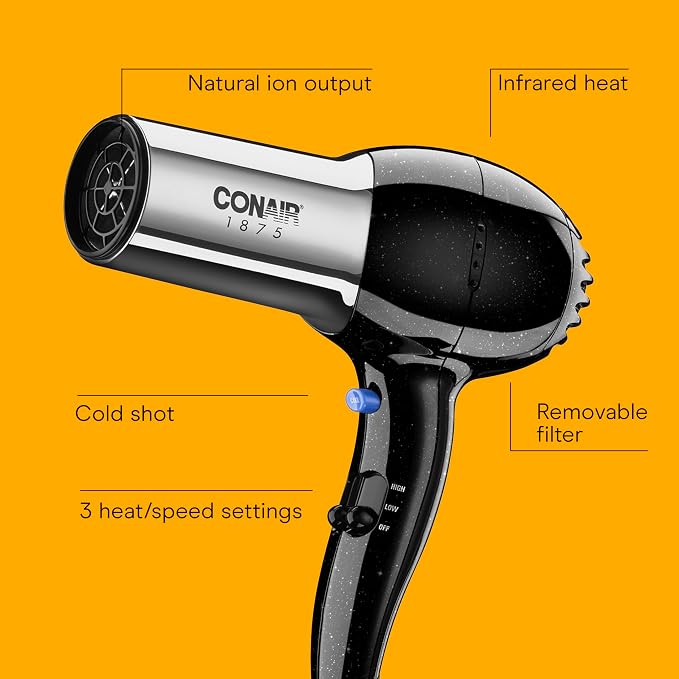 Conair Hair Dryer, 1875W Full-Size Hair Dryer - Image 2