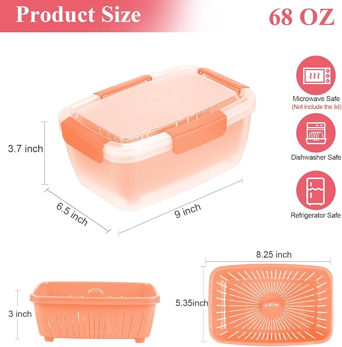 68oz Berry Keeper Fruit Storage Container - Image 7
