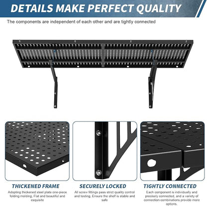 Garage Wall Shelving Heavy Duty, 43.3" Floating Shelves 264lbs Capacity - Image 8
