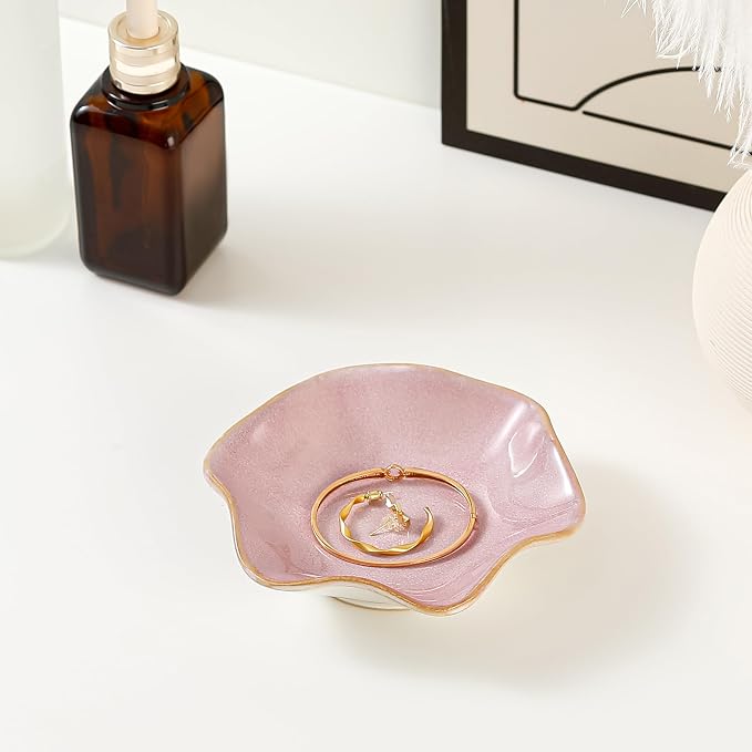 Binoster Ceramic Jewelry Dish, Ring Dish, Trinket Tray, Jewelry Tray, Key Bowl - Image 3