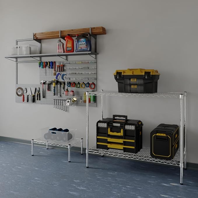 18" Deep x 42" Wide x 34" Height Wire Shelving Kit | 2-Tier | NSF Commercial - Image 2