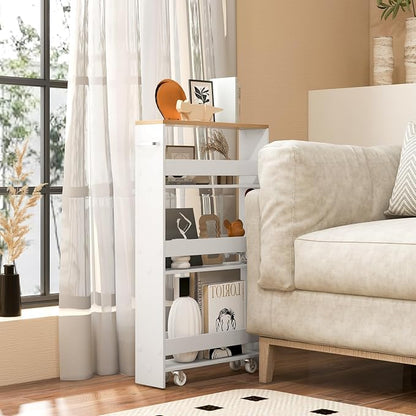 LOKO Slim Storage Cart, 4-Tier Rolling Cart - Image 2