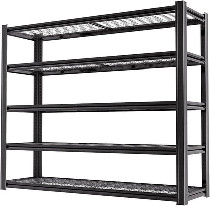 62" W x 24" D x 72" H Garage Shelving Heavy Duty Metal Shelving 3500LBS Storage by LIJIUHOME