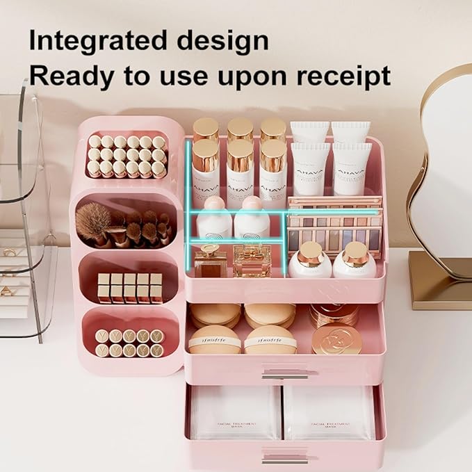 Makeup Organizer with Drawers, Large Capacity Countertop Organizer - Image 6